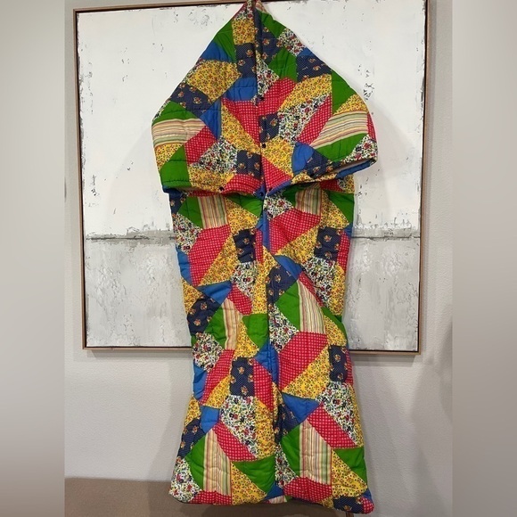 70’s vintage Patchwork Sleeping Bag - Picture 1 of 4